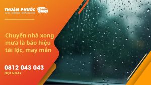 chuyển nhà vào ngày mưa