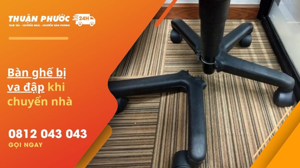 Do không bọc lót kỹ hoặc không cố định khi xếp trên xe