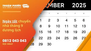 ngày tốt chuyển nhà tháng 9 dương lịch
